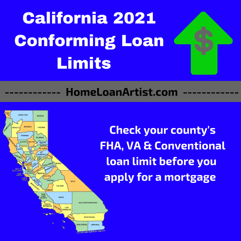 2022 California Conforming and FHA County Loan Limits California